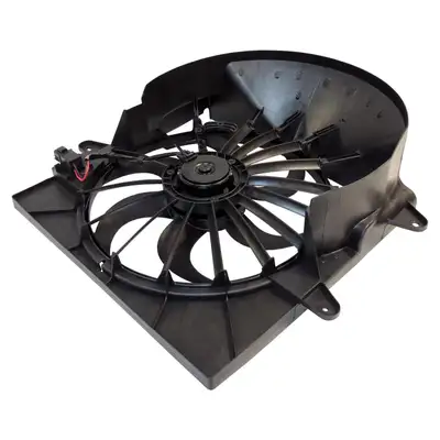 Crown Automotive Jeep Replacement Cooling Fan Module 2008-2010 WK Grand Cherokee w/ 3.7L, 4.7L, 6.1L Engines; 2008-2010 WH (Europe) Grand Cherokee w/ 3.7L, 4.7L, 6.1L Engines; 2008-2010 XK Commander w/ 3.7L, 4.7L Engines; 2008-2010 XH (Europe) Commander w/ 3.7L, 4.7L Engines;