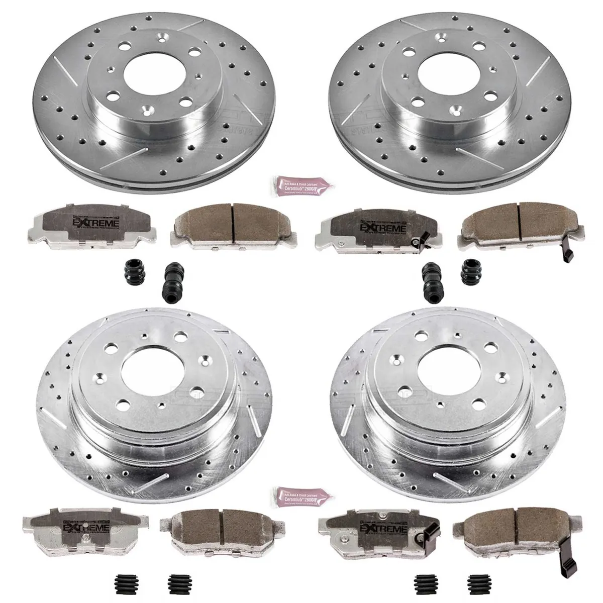 Z26 Street Warrior Upgrade Kit: Drilled/Slotted Rotors; Carbon-Fiber Ceramic Pads W/Hardware product image