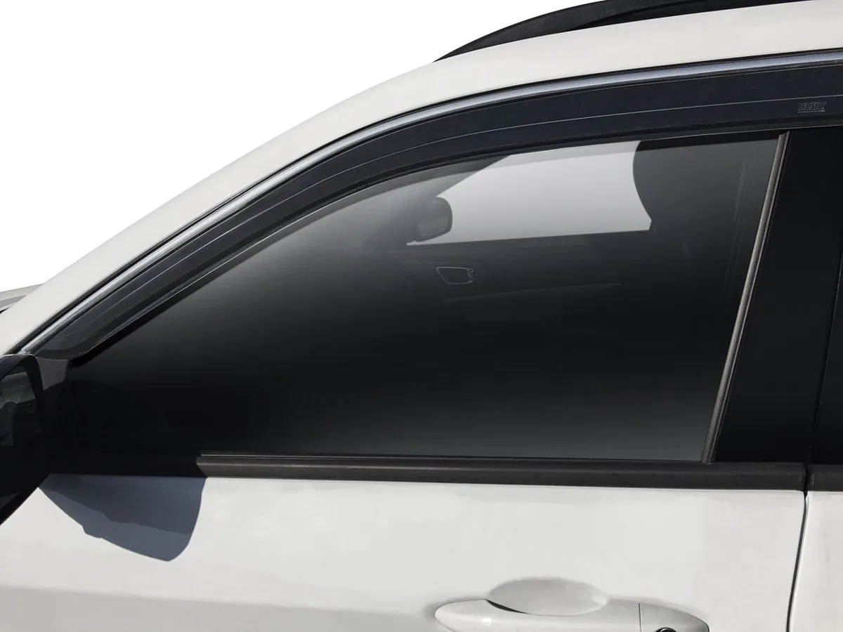 Husky Liners 2884054 Low Profile Ventvisor Deflector; Smoke with Chrome Trim; Outside Mount; 4 pc. product image