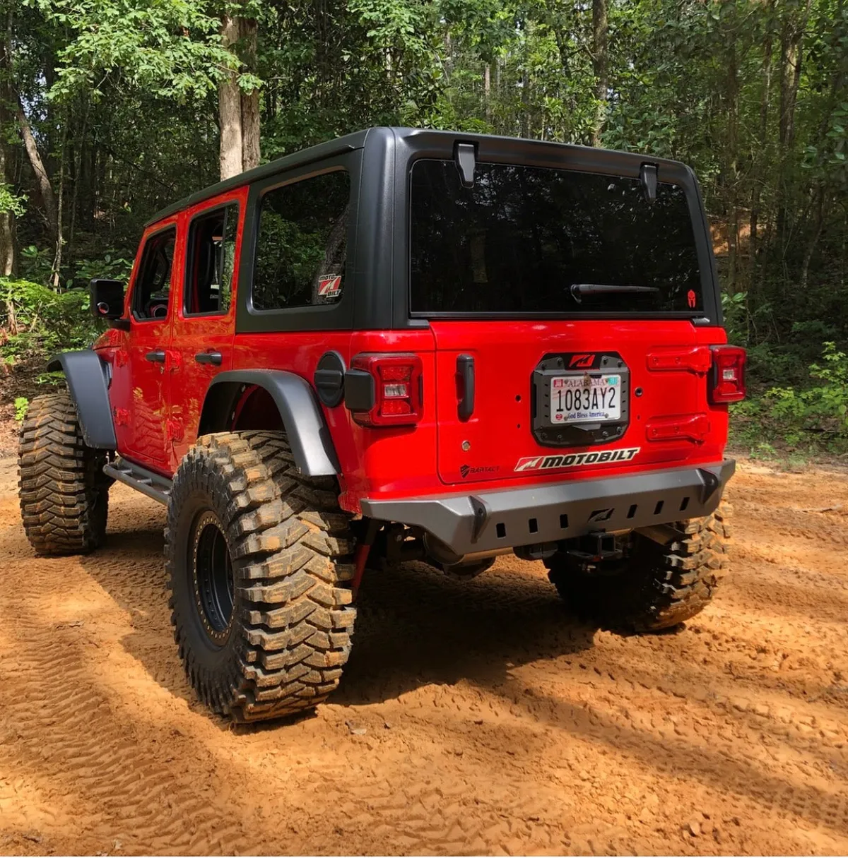 Motobilt Crusher Rear Bumper - Bare Steel - JL product image