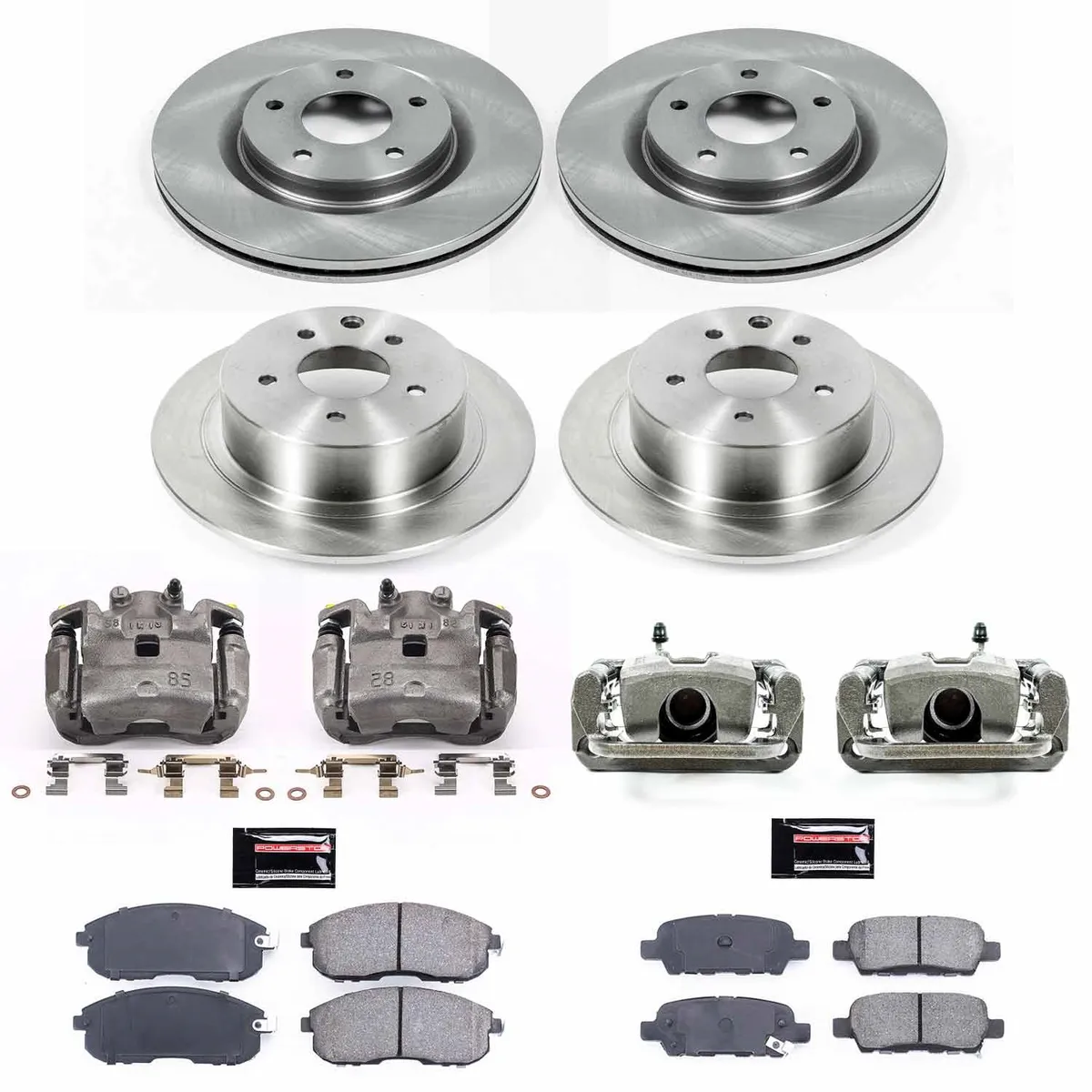 Z17 Direct Replacement Kit: Rotors; Ceramic Pads; Calipers product image