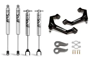 Cognito Motorsports Truck Cognito 3-Inch Performance Leveling Kit with Fox PS 2.0 IFP Shocks for 11-19 Silverado Sierra 2500 3500 2WD 4WD