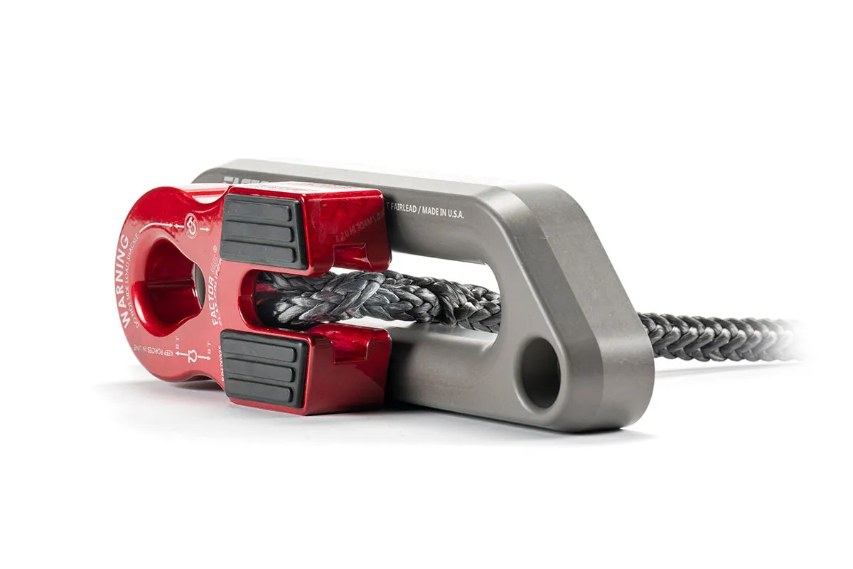 Factor 55 00375-03 Flat Splicer 3/8-1/2 Synthetic Rope Splice-On Shackle Mount -- Yellow product image