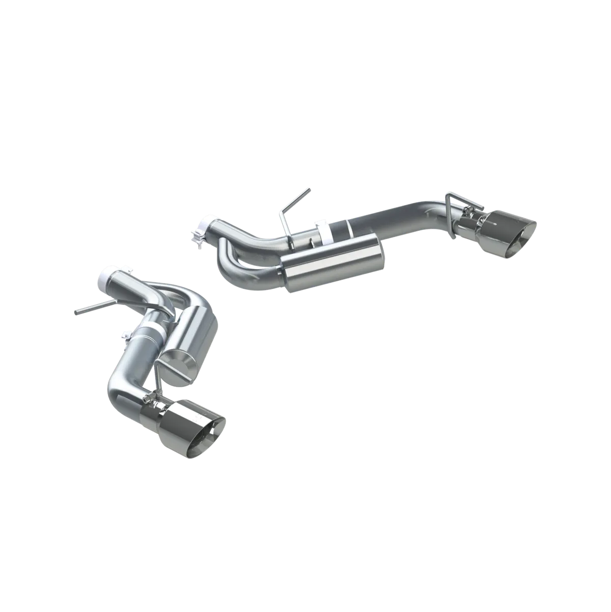 Armor Lite Axle Back Exhaust System; 3 in.; Dual; Incl. Muffler/Tailpipes/Hardware/4.5 in. Outlet Diameter Tip; Dual Rear Exit; Aluminized; product image