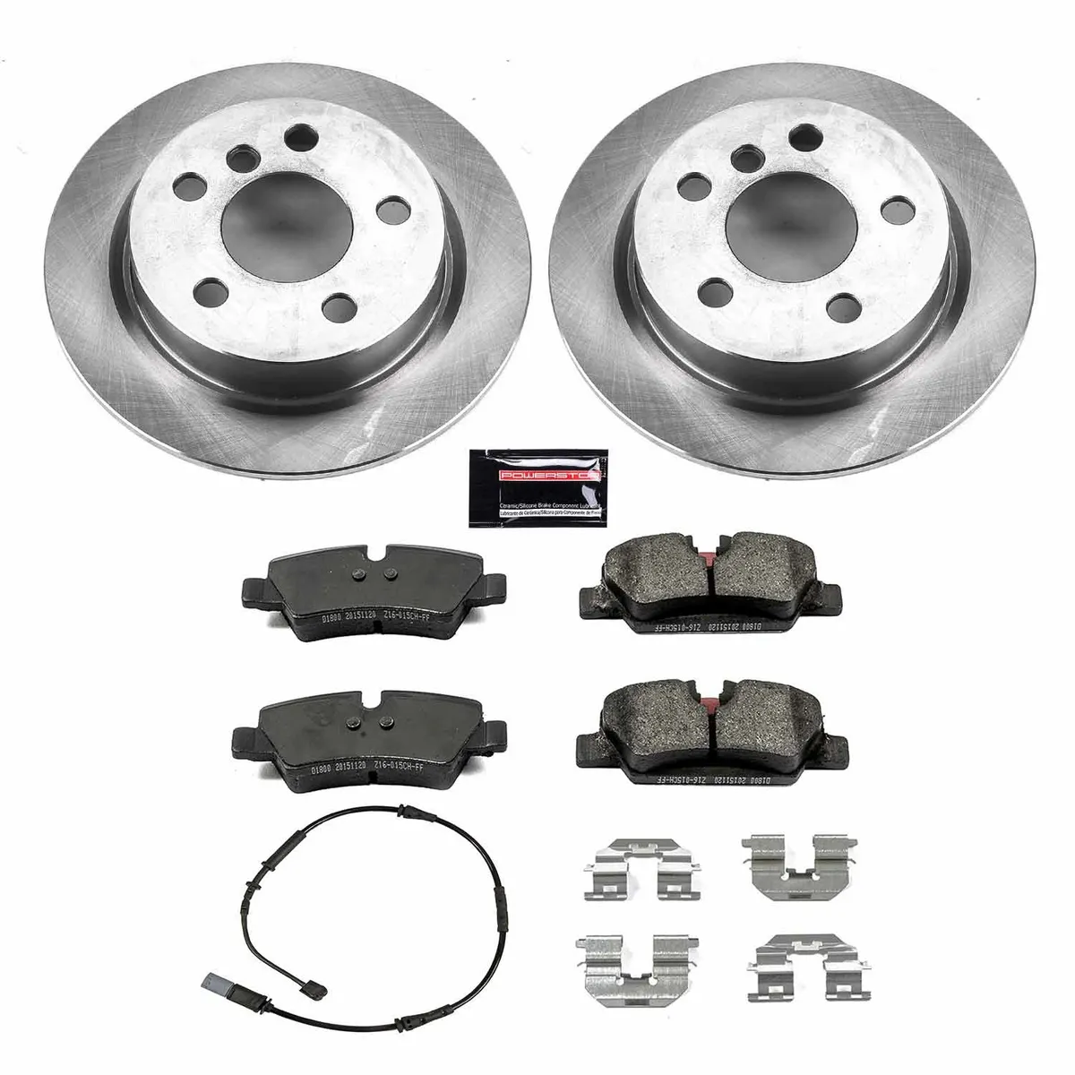 Z17 Direct Replacement Kit: Rotors; Ceramic Pads W/Hardware; Pad Sensors product image