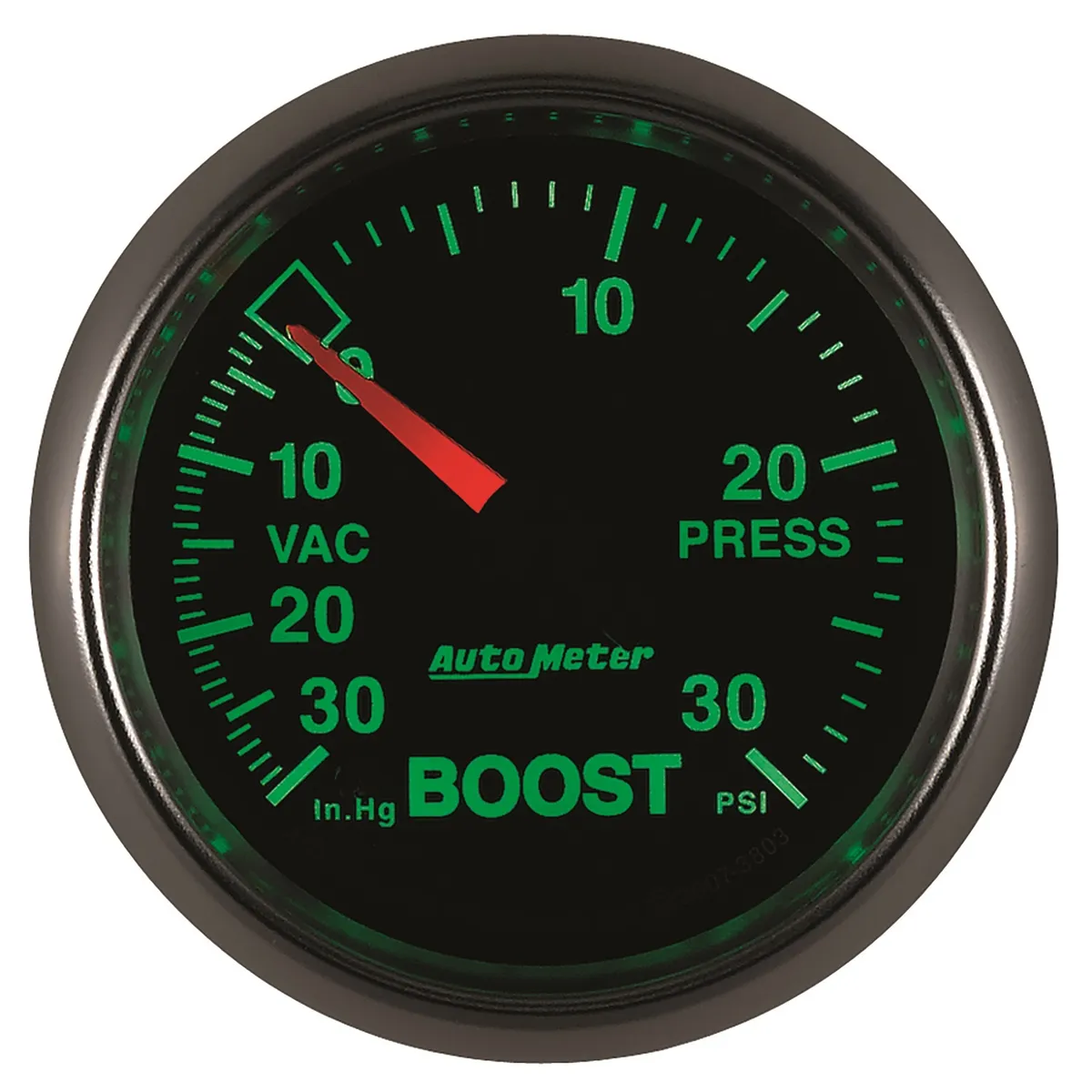 Gauge, Vac/Boost, 2 1/16", 30inHg-30psi, Mechanical, GS product image