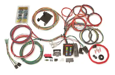 Painless Wiring 26 Circuit Customizable Weatherproof Chassis Harness; Off Road; Incl. Fuse Blk w/ O-Ring Sealed Cover/Heat Sealed Crimp-On Term./Weatherproof Horn Relay/Machined Crimped Splices;