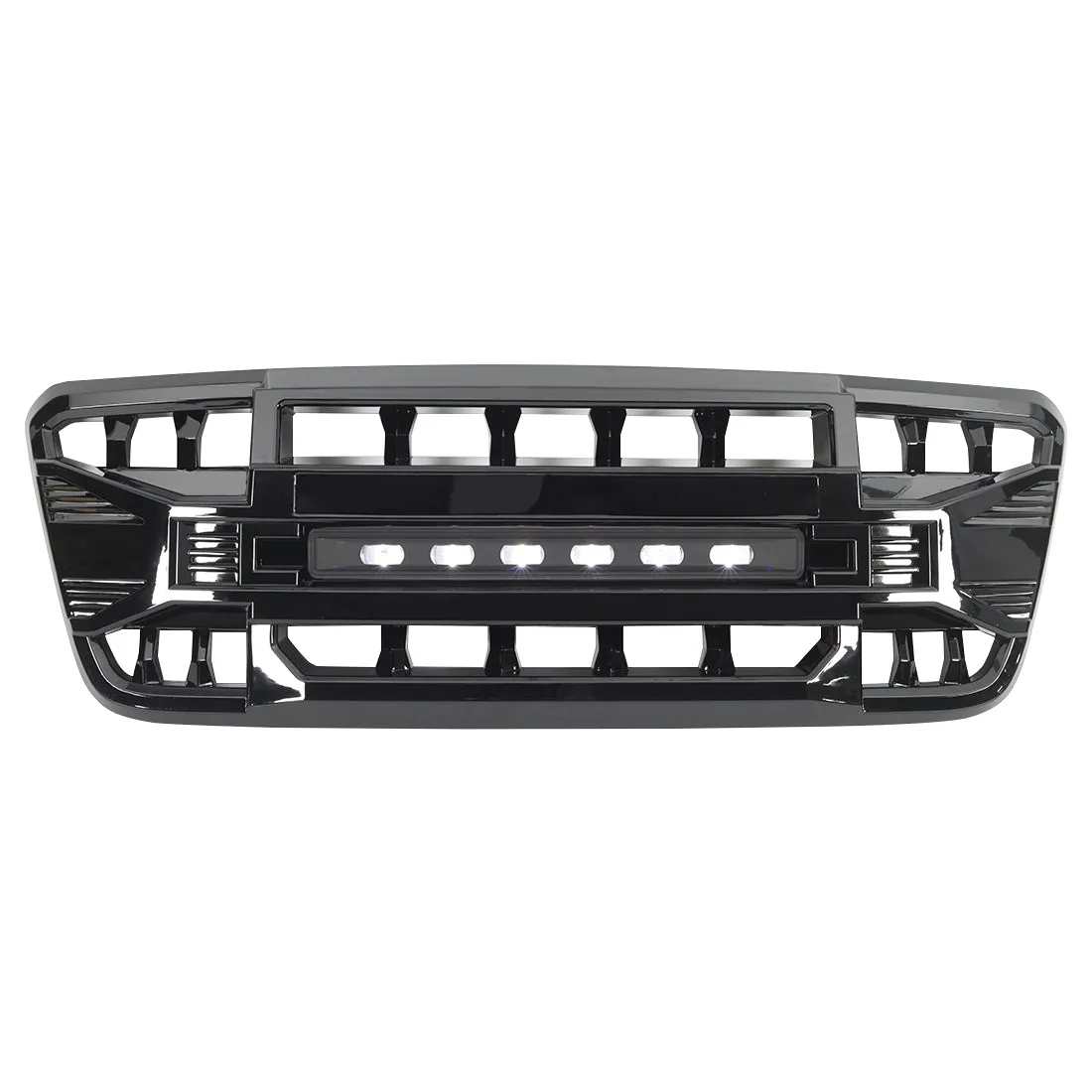 American Modified Amfmaa00113 Armor Grille With LED Off-Road Lights - Matte Black product image