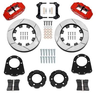 Wilwood Brakes WilWood FNSL6R Front Hat Kit 12.19 Red 1971-1991 GM Blazer 4x4 140-18154-R