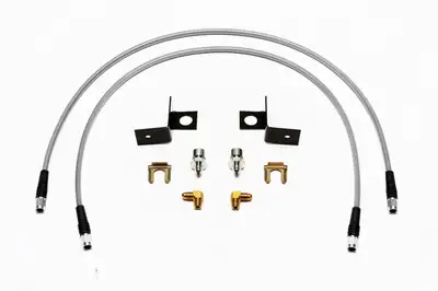 Wilwood Brakes Wilwood Flexline Kit 30 inch -3 38-24 IF 18 NPT 90 Degree