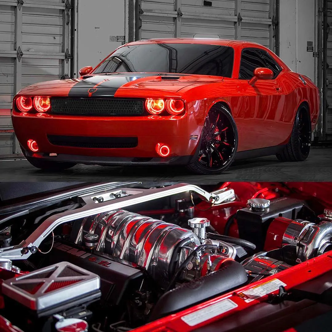 ORACLE Lighting 2008-2014 Dodge Challenger LED Headlight Halo Kit - Standard Mount product image