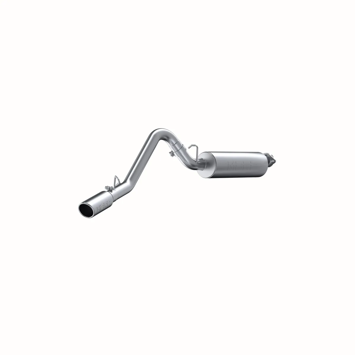 Armor Lite Cat Back Exhaust System; 2.5 in.; Incl. Muffler/Tailpipe/Hardware/3.5 in. OD Tip; Single Side Exit; Aluminized; product image