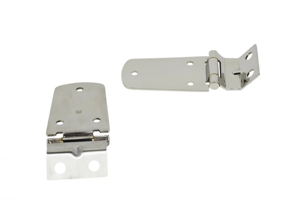 Jeep TJ Hood Hinge Pair 97-06 Wrangler TJ Polished Silver Kentrol product image