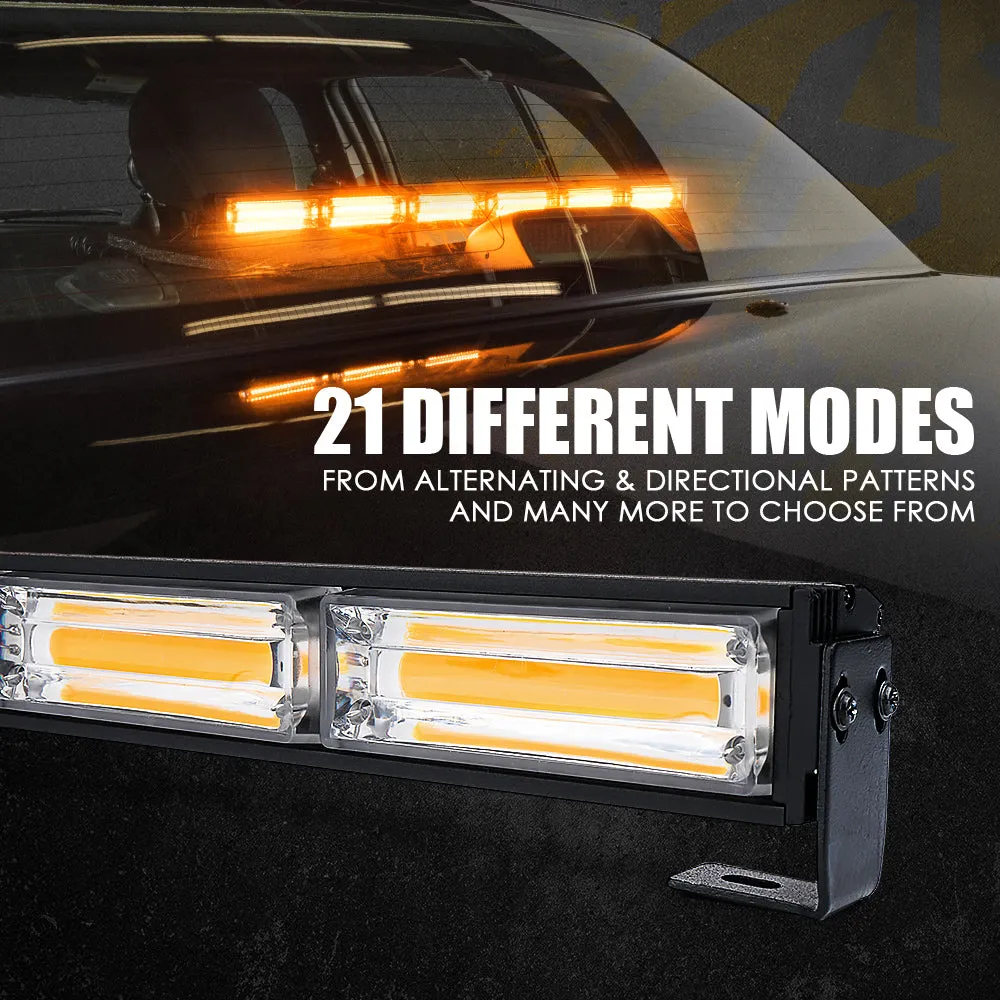 Xprite 27" G2 Vigilante Series 30W Traffic Advisor COB LED Strobe Light Bar with Suction Cup Brackets product image
