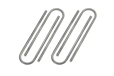 Fabtech U-Bolt Kit; Round; 3.5 in. x 20 in. x 5/8 in.; Rear;