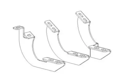 Go Rhino RealTruck (Go Rhino) Brackets for V-Series V3, RB10 Slim/RB20 Slim/RB30 Slim and RB30 Running Boards 2024-2025 Toyota Tacoma; Double Cab