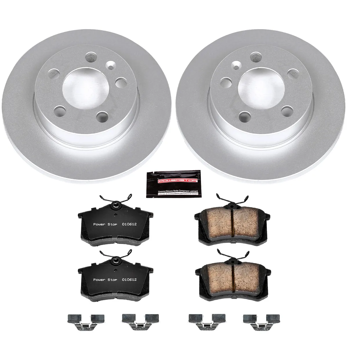 Z23 Sport Geomet Coated Rotor Kit For European Vehicles: Genuine Geomet Fully Coated Rotors; Carbon-Fiber Ceramic Pads W/Hardware product image
