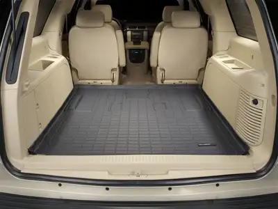 Weathertech 2007 + Cadillac Escalade ESV Black Cargo Liners Behind 2nd seat / 2007 + Chevrolet Suburban Black Cargo Liners Behind 2nd seat / 2007 + GMC Yukon Denali XL Black Cargo Liners Behind 2nd seat