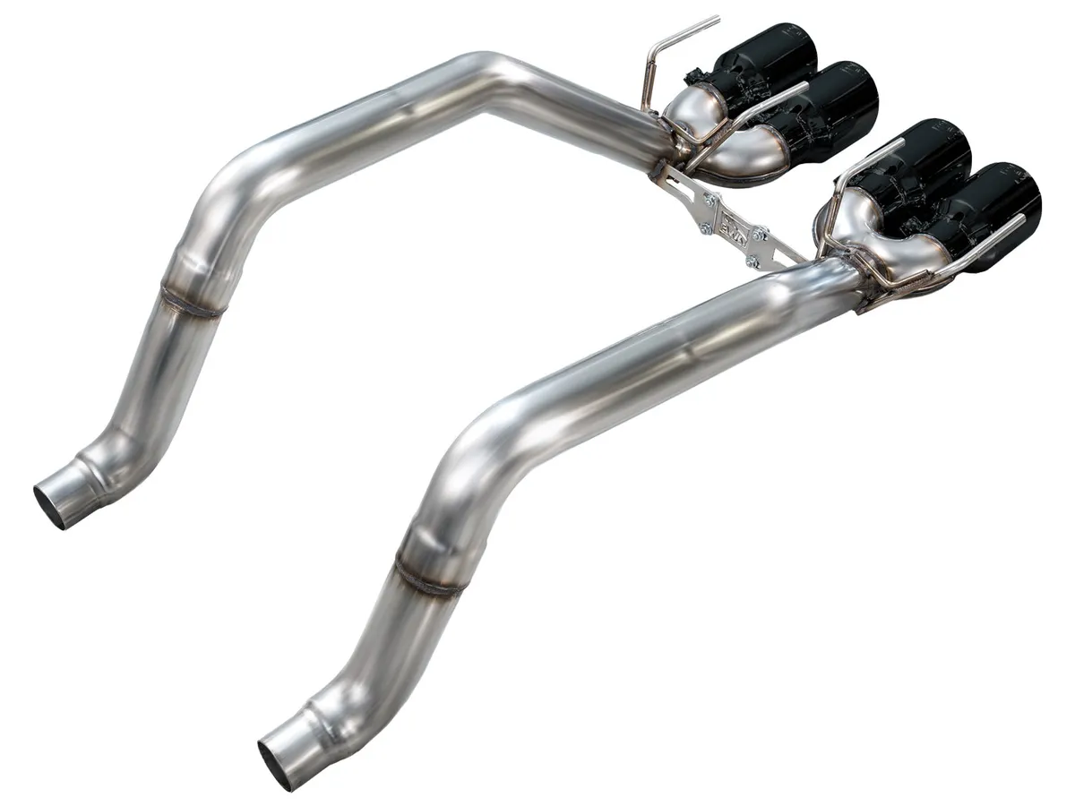 AWE Touring Edition Axleback Exhaust for C6 Chevrolet Corvette 6.2L (2009-2013) - Diamond Black Tips 3015-43662 product image