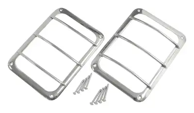 Crown Automotive Jeep Replacement RT Off-Road - Stainless Stainless Tail Light Guard Set