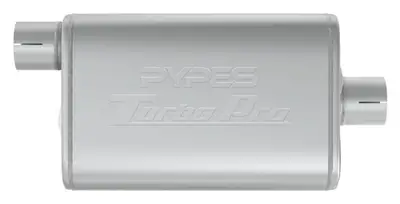 Pypes Performance exhaust Turbo Pro Muffler 2.5 Inch Offset Inlet Center Outlet Pypes Exhaust