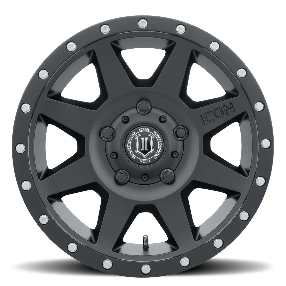 ICON Alloys Rebound, Satin Black, 20 x 9 / 6 x 135, 16mm Offset, 5.625" BS product image