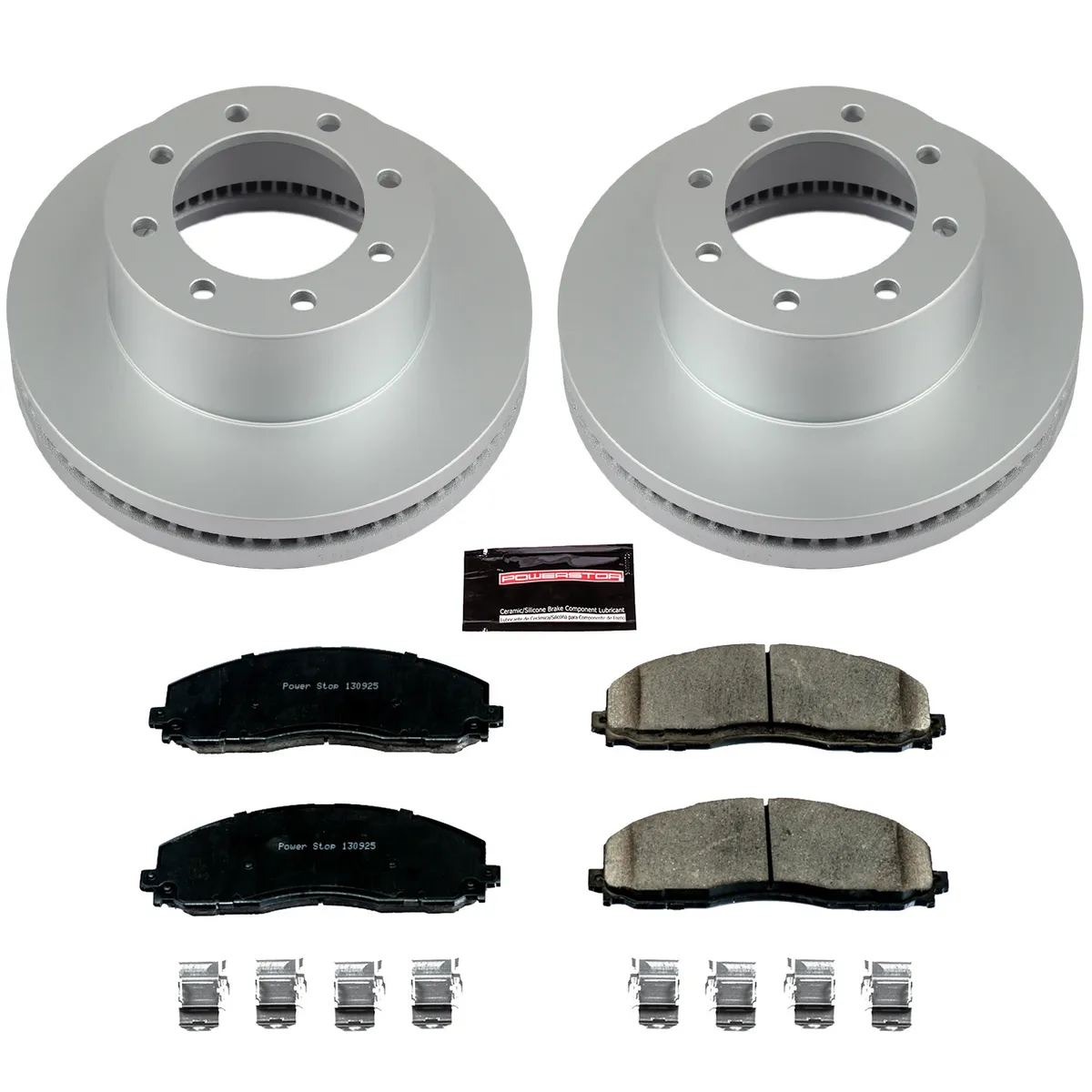 Z17 Geomet Coated Rotor Kit: Genuine Geomet Fully Coated Rotors; Ceramic Pads W/Hardware product image