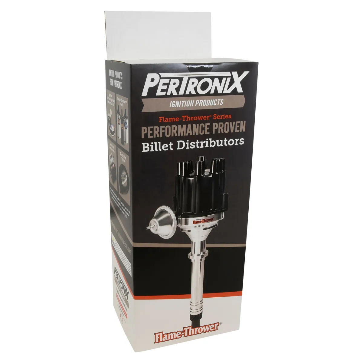PerTronix Billet Distributor for Ford 351W Engines (Ignitor II) with Vacuum / Mechanical Advance - Black / Female - D131700 product image