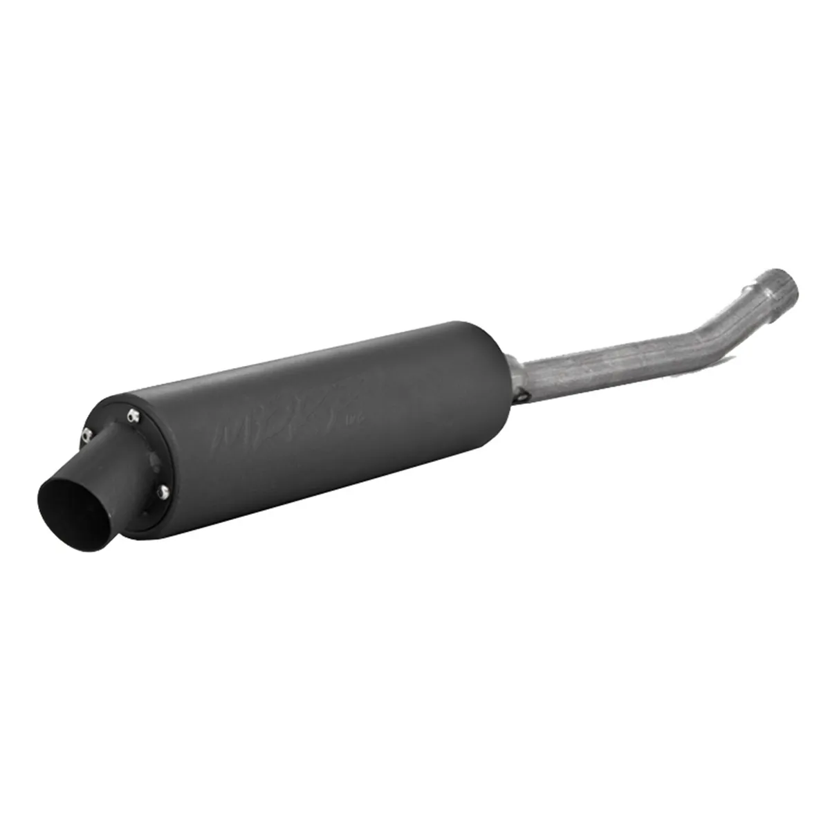 ATV Exhaust System With Utility Muffler; Slip-On; Direct Replacement; 1.25 in. Inlet; 3.5 in. Diameter Body; Chambered Muffler; product image