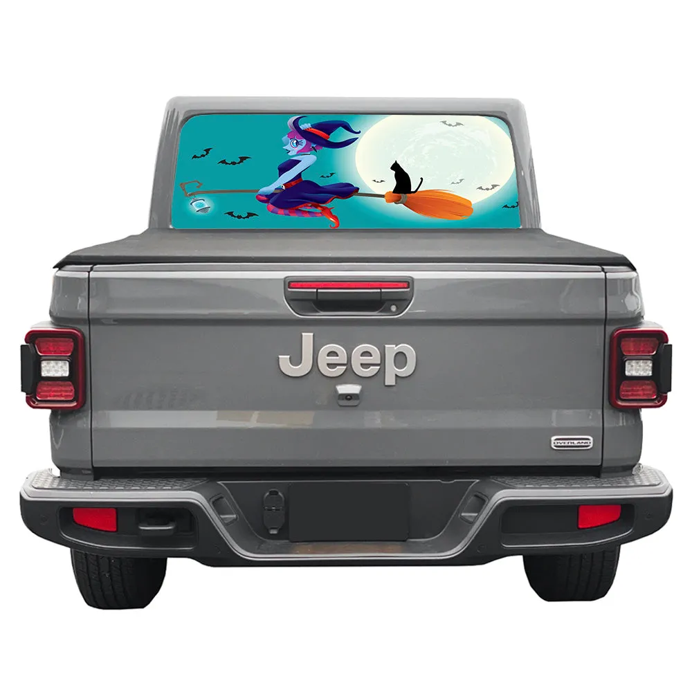 Witches Broom Rear Window Decal product image