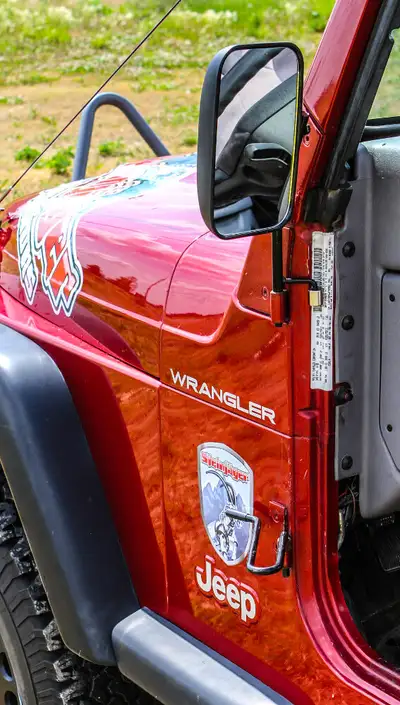 Steinjager Steinjäger Exterior Accessories Wrangler TJ 1997-2006 Mirrors includes Foot Pegs Door Hinge Mounted