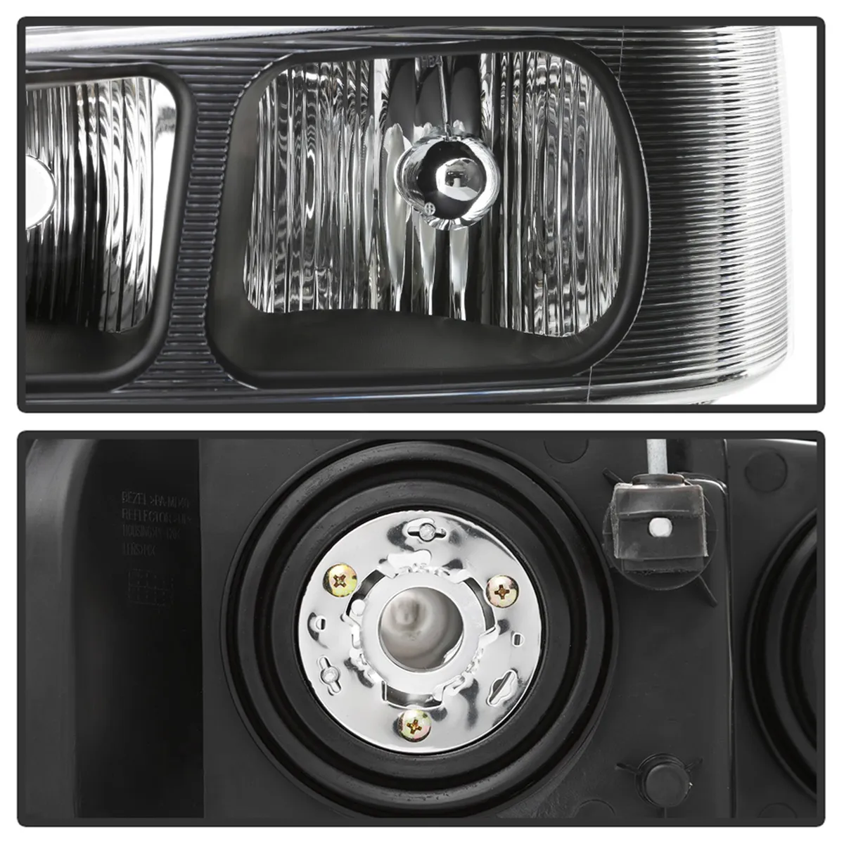 0319 Express/Savanna 1500/2500/3500 OEM Style Headlights Black product image