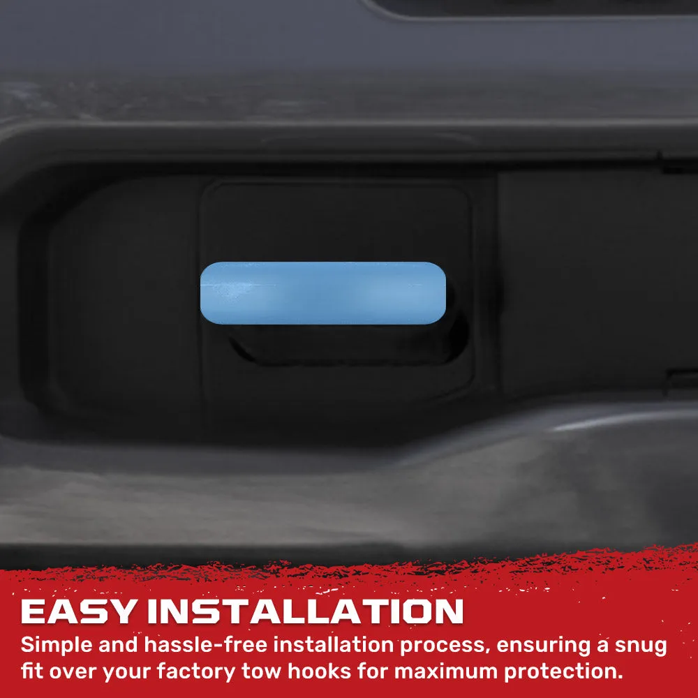 Chevy 20-25 Silverado 2500/3500 Tow Hook Covers 2-Piece Set of Silicone Covers Standard & LED Options - Multiple Colors product image