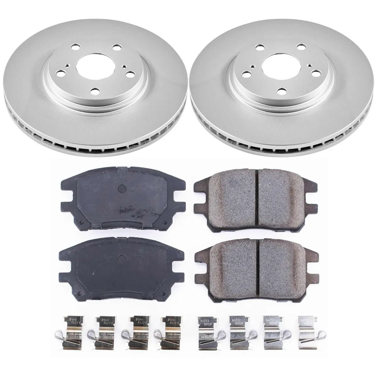 Z17 Geomet Coated Rotor Kit: Genuine Geomet Fully Coated Rotors; Ceramic Pads W/Hardware product image