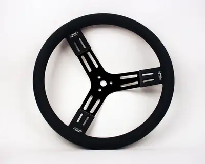 Longacre 15in Steering Wheel Blk