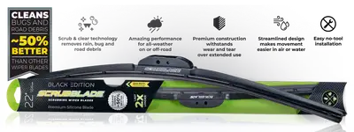 Scrubblade Scrubblade - 14 350mm Black Edition Silicone Wiper Blade - PB1400