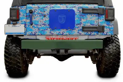 Steinjager Bumpers 2007-2018 Bumper, Rear Cap Style Locas Green
