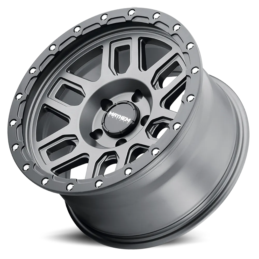 Mayhem Offroad Wheels Delta 8304 GY 20x9 Matte Black Lip Gunmetal 0 Off Set 6 Lug 5 BSM 106 Bore Cast Aluminum product image