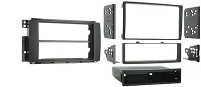 Metra Electronics TURBOKits; Radio Installation Kit; Incl. Instructions/Hardware/Storage Pocket; Recessed DIN Mount; High-Grade ABS Plastic;