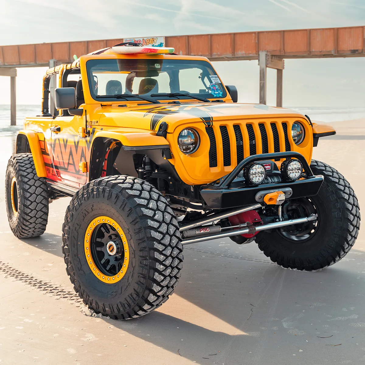 18c Wrangler Legacy Front Bumper With Hoop Raw product image