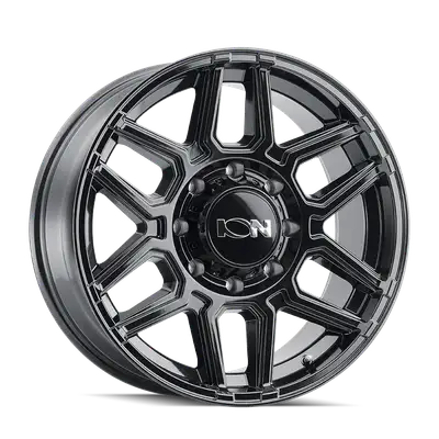 Ion Alloy Cast Aluminum Wheels 146 GB 20x9 Gloss Black 8 On 165.1 Bolt Pattern 0 Offset ION Wheels