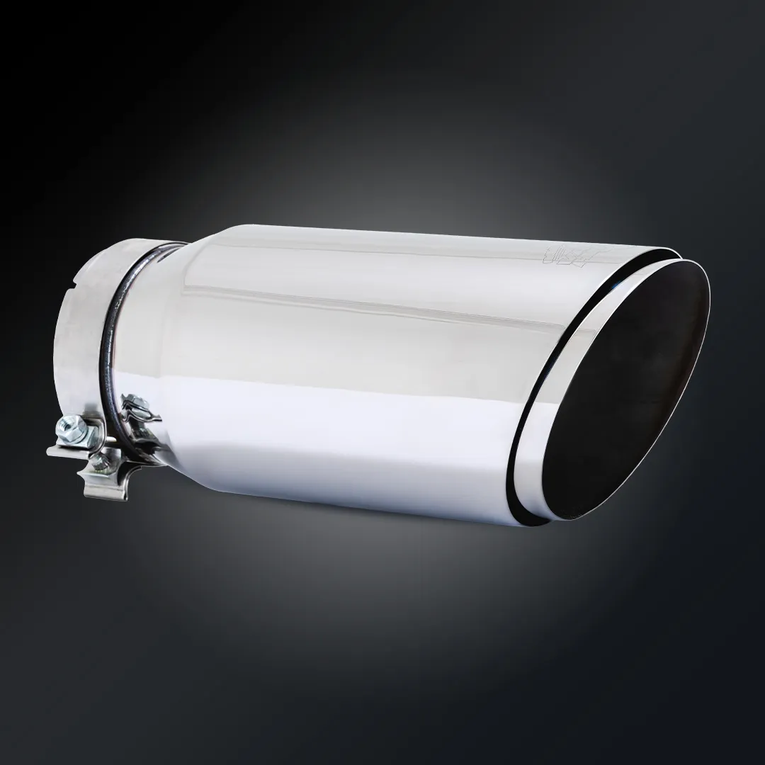 Vance & Hines Vance & Hines 26914 Vance & Hines 5 x 6.5 x 16 Polished Twin Slash Universal Exhaust Tip