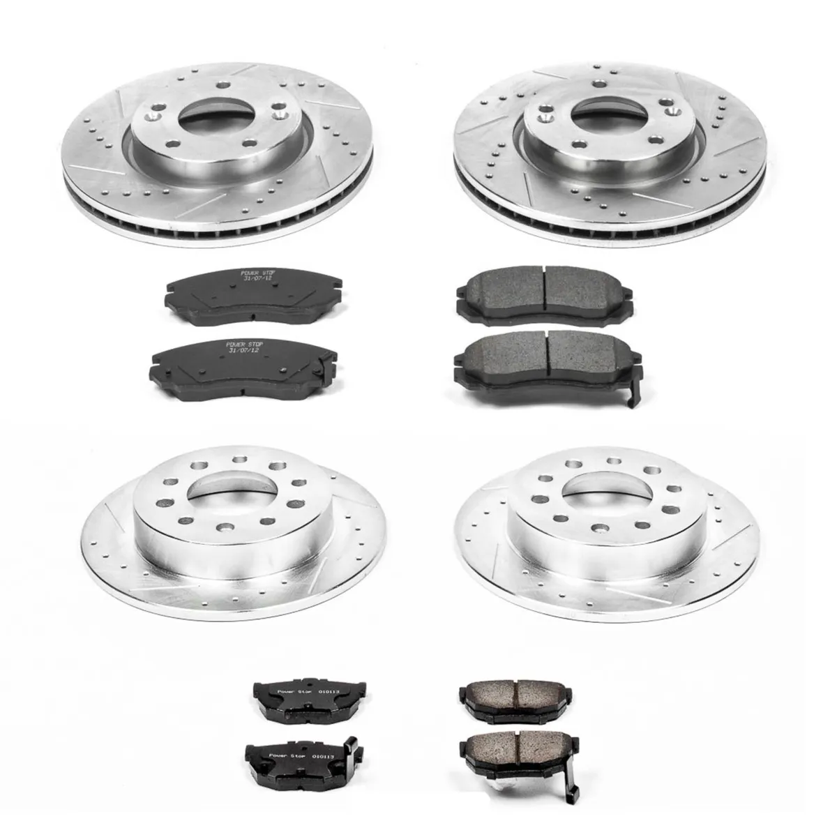 Z23 Evolution Sport Upgrade Kit: Drilled/Slotted Rotors; Carbon-Fiber Ceramic Pads W/Hardware product image