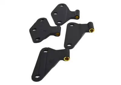 Kentrol Jeep JK Body Door Hinge Set 4 Pieces 2 Door 07-18 Wrangler JK Textured Black Kentrol