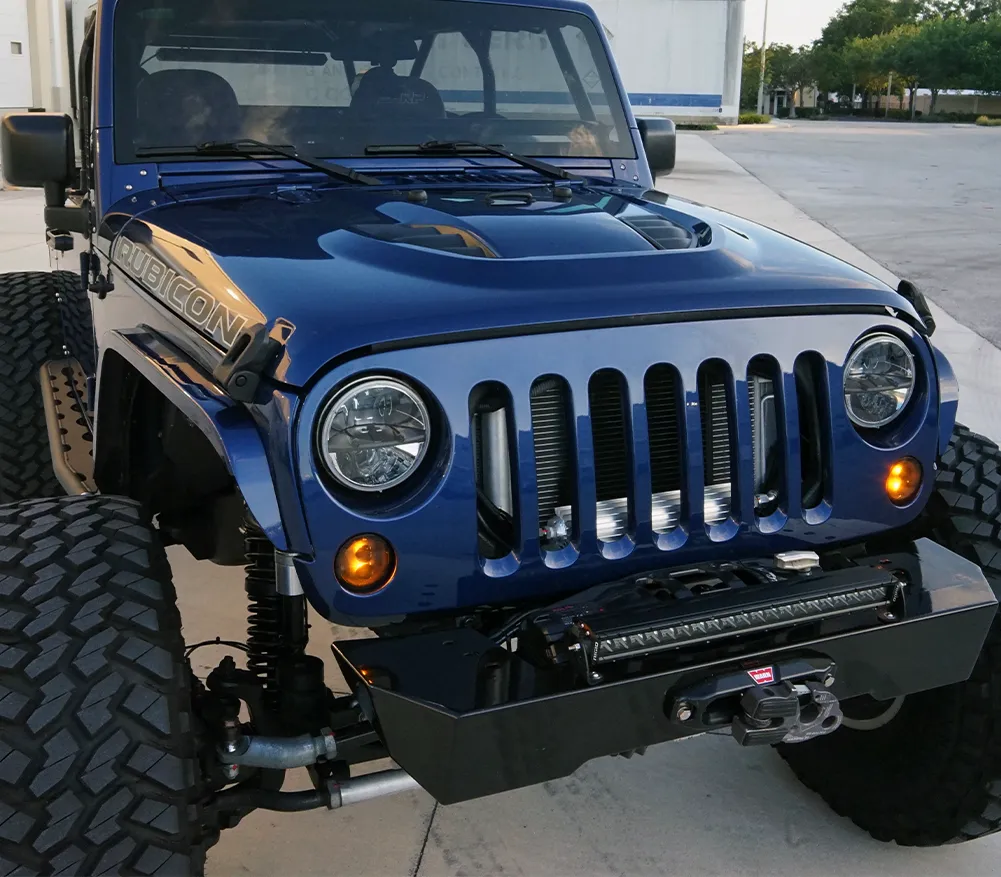 0718 Wrangler Krawler Lite Front Bumper Witho Hoop Raw product image
