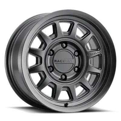 Raceline Wheels Aluminum Wheels 17x9 Aero HD 952B Satin Black -12 Offset 5 on 127 Bolt Pattern 78.1 Bore Raceline