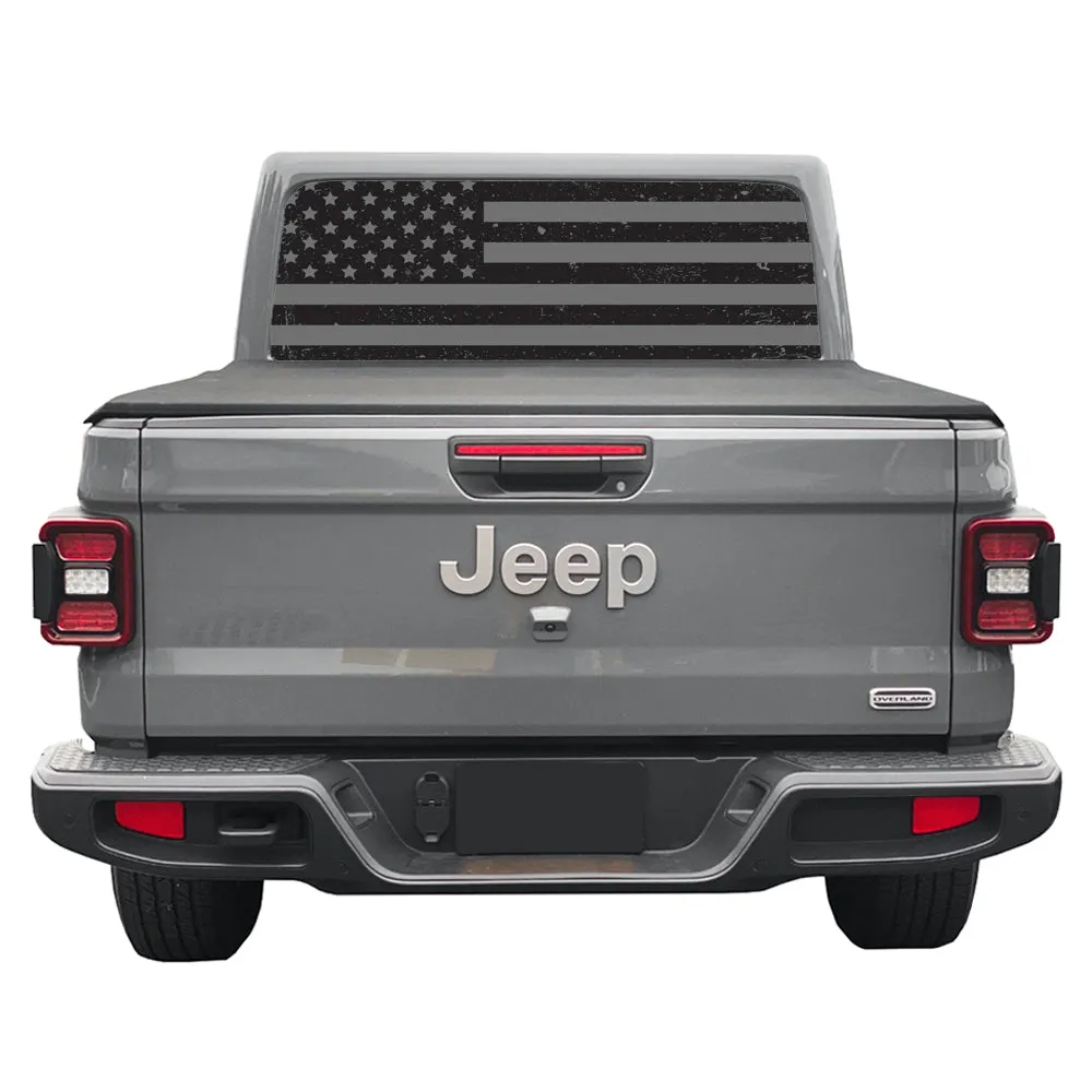 Distressed Black Out Rear Window Decal product image