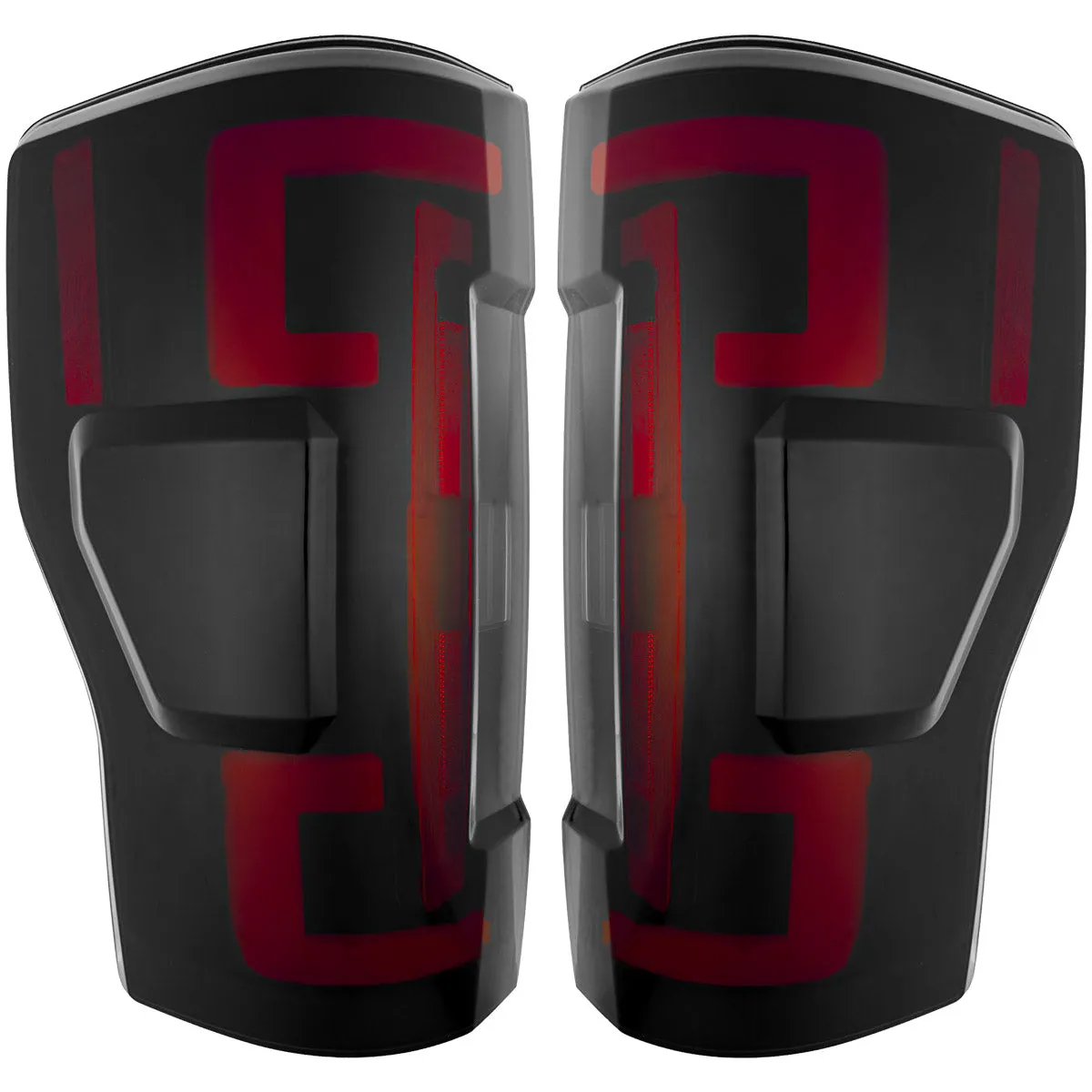 Ford Superduty F250 350 450 550 20-22 Replaces OEM LED Style Tail Lights With Blis Blind Spot Warning System Oled Tail Lights - Red Lens product image