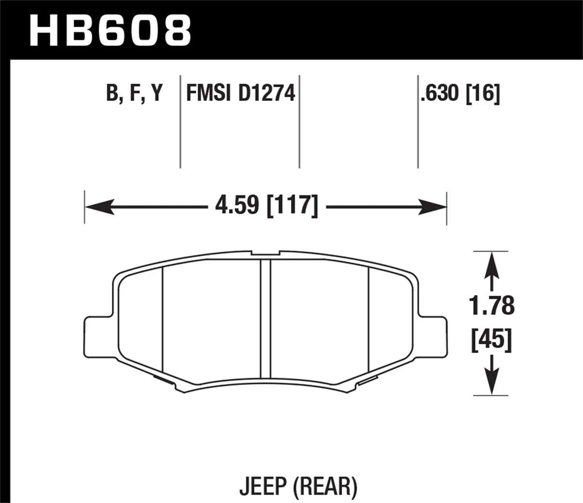 Hawk Performance LTS Brake Pads Rear product image