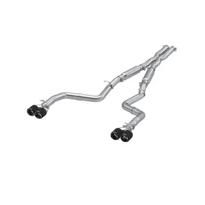 MBRP Exhaust 2015-2016 Dodge Challenger T304 Stainless Steel 3 Inch Dual Rear Cat-Back Quad Tips (Street Version) Exhaust System MBRP